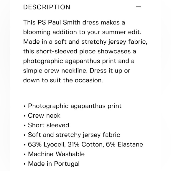 Paul Smith women’s “Agapanthus” jersey print dress Size XS - Picture 15 of 17